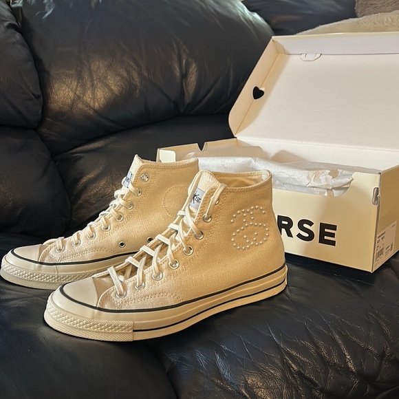 Stussy x Converse Chuck Taylors size 8.5M 10.5W - Picture 4 of 11